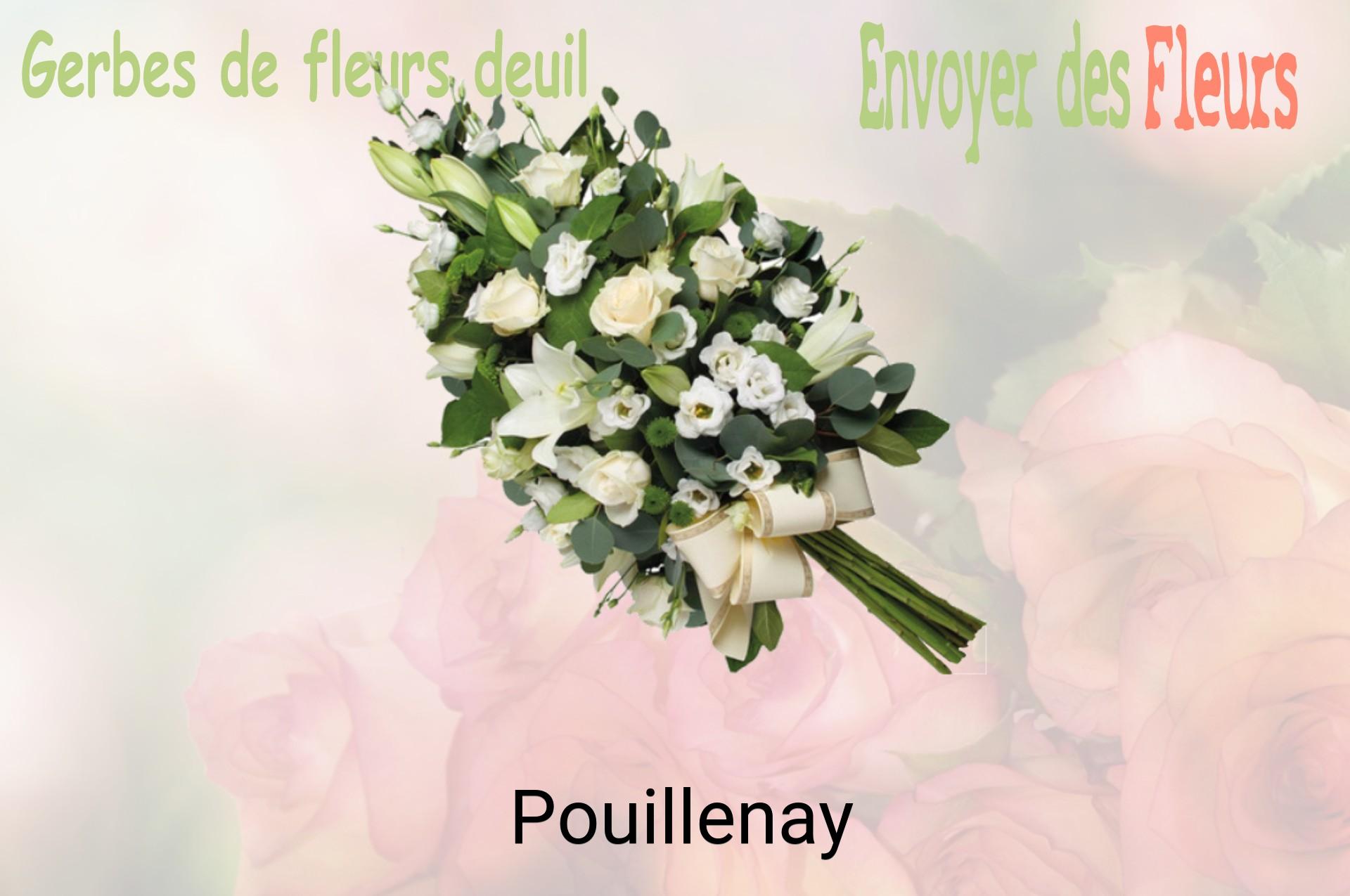 Gerbe de fleurs de deuil livrée à Pouillenay